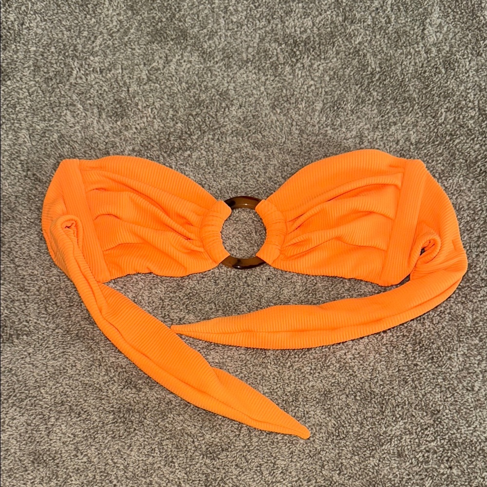 Montce Vibrant Orange Ring Bandeau Top